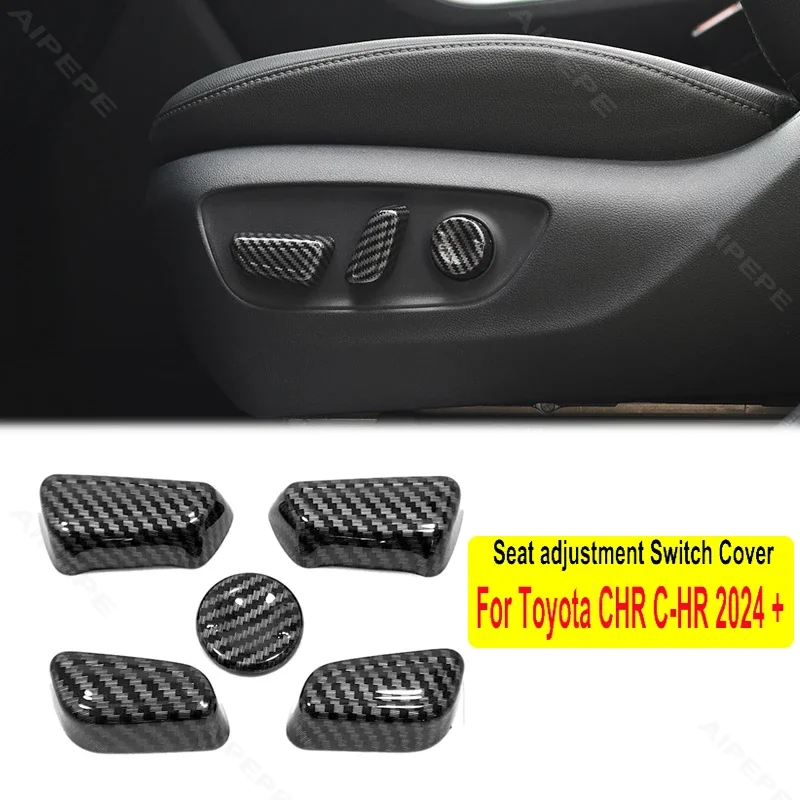 Для Toyota CHR C-HR 2024 2025 ABS углеродное волокно ручка регулировки сиденья кнопка переключателя крышка отделка автомобильные аксессуары
Для Toyota CHR C-HR 2024 2025 ABS углеродное волокно ручка регулировки сиденья кнопка переключателя крышка отделка автомобильные аксессуары