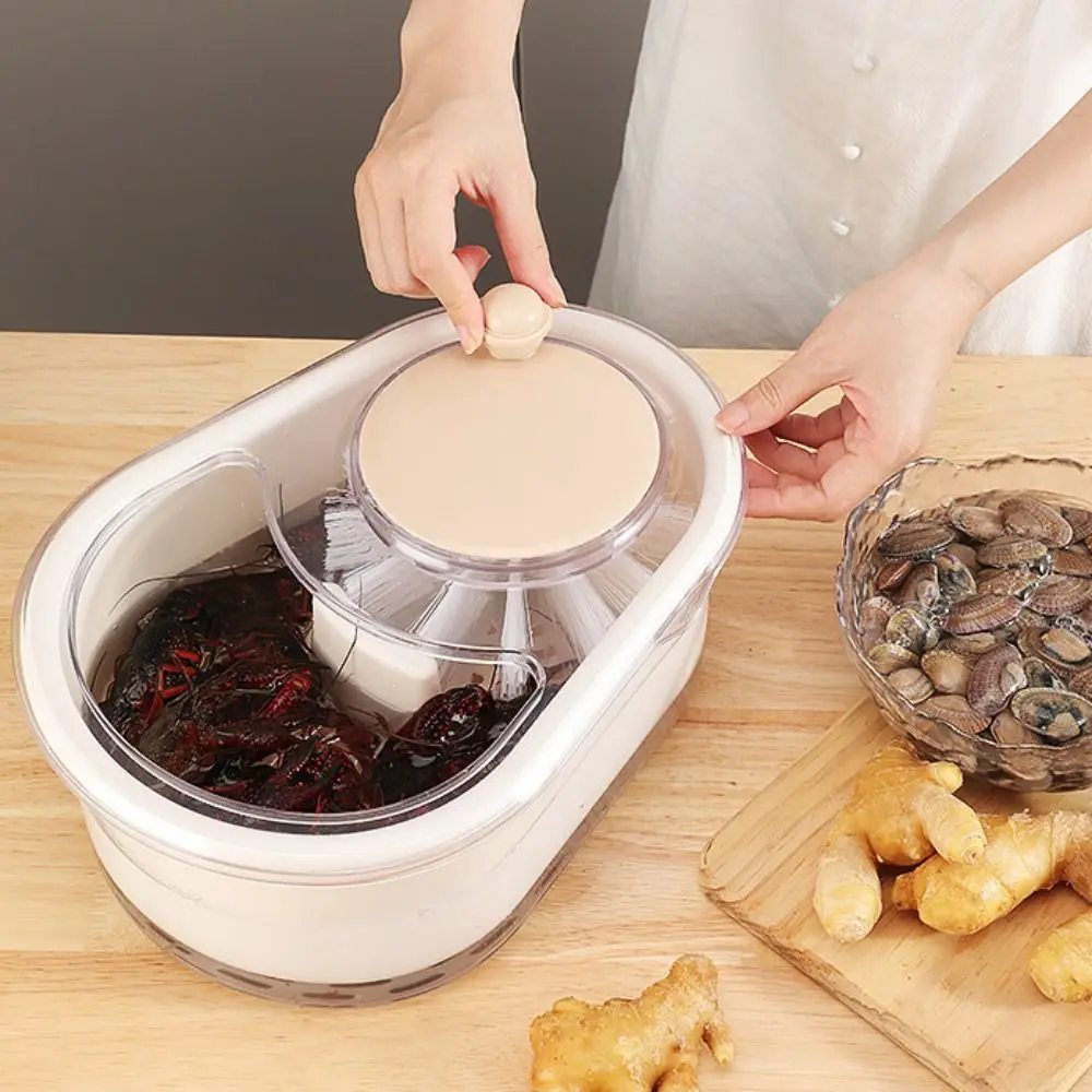 Manual Vegetable Fruits Cleaner Basket Hand Crank Large Capacity Vegetable Drain Basket with Washing Brush Labor-saving
Manual Vegetable Fruits Cleaner Basket Hand Crank Large Capacity Vegetable Drain Basket with Washing Brush Labor-saving