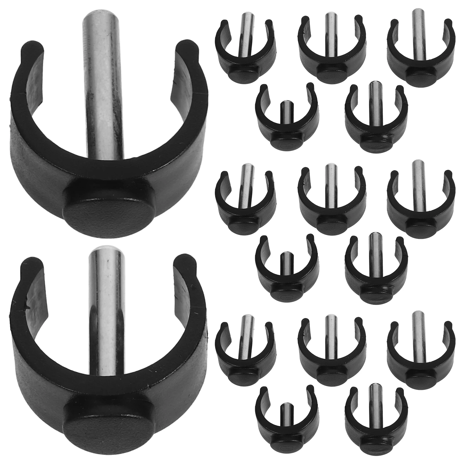 20pcs Cane Accessories 22 25 28mm Diameter Adjustable C shaped Clamp Buckle Foldable Walking Stick Replacement Parts Black
20pcs Cane Accessories 22 25 28mm Diameter Adjustable C shaped Clamp Buckle Foldable Walking Stick Replacement Parts Black