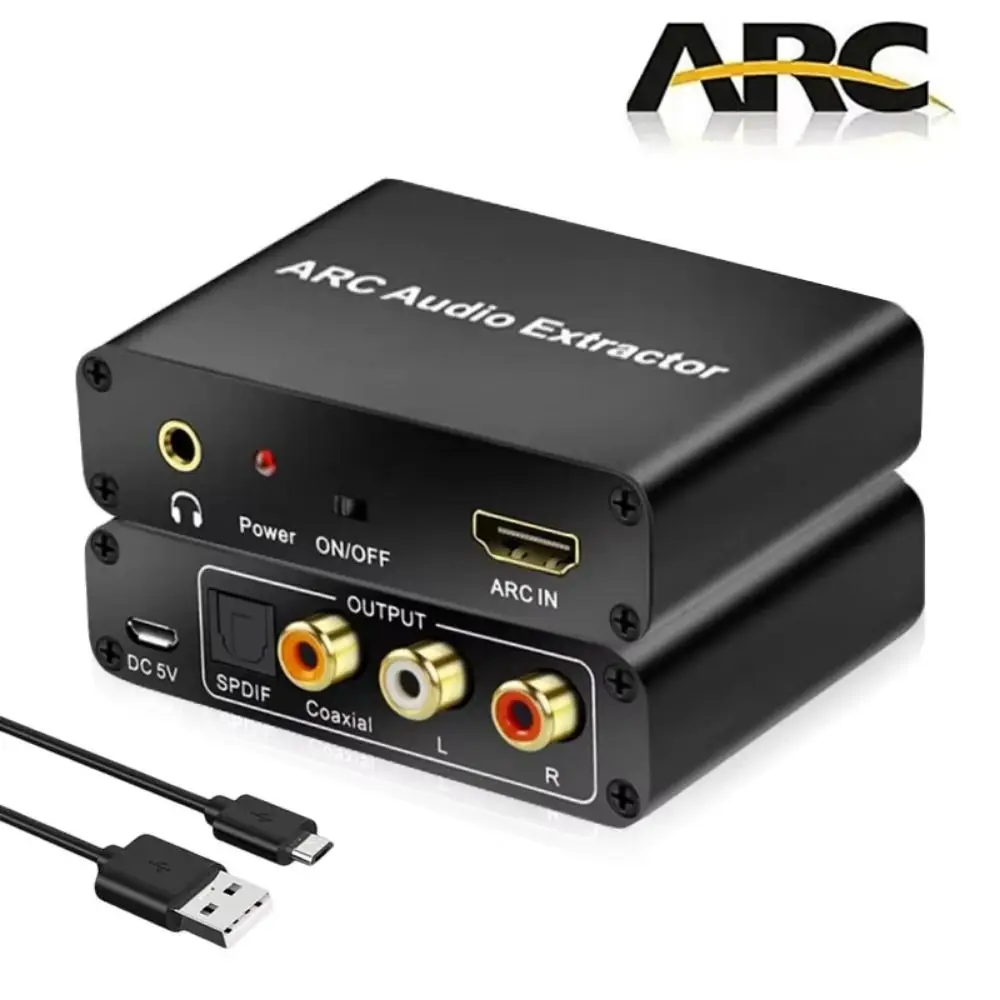 DAC SPDIF Coaxial RCA ARC Audio Adapter 3.5mm Jack Output L/R Coaxial SPDIF Jack ARC Audio Adapter Extractor Splitter 192KHz
DAC SPDIF Coaxial RCA ARC Audio Adapter 3.5mm Jack Output L/R Coaxial SPDIF Jack ARC Audio Adapter Extractor Splitter 192KHz