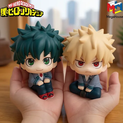 PVC | (MHA):Izuku Midoriya/Katsuki Bakugo/Todoroki Shoto/Toga Himiko My Hero Academia Cute Chibi PVC Figurine | Collectible Toy