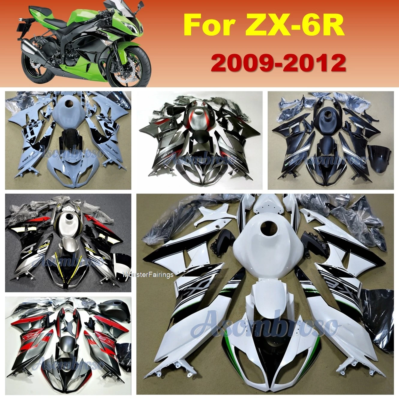 Комплект обтекателей мотоцикла для Kawasaki Ninja ZX-6R 2009 2012 2011 2010 ZX636 ZX6R, пластиковый обтекатель кузова + крышка бака YT
Комплект обтекателей мотоцикла для Kawasaki Ninja ZX-6R 2009 2012 2011 2010 ZX636 ZX6R, пластиковый обтекатель кузова + крышка бака YT