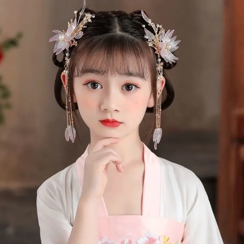 Vintage Hairpin Children Girls Hanfu Hair Accessory with Tassel Hair Clips Hairgrips for Women
Vintage Hairpin Children Girls Hanfu Hair Accessory with Tassel Hair Clips Hairgrips for Women