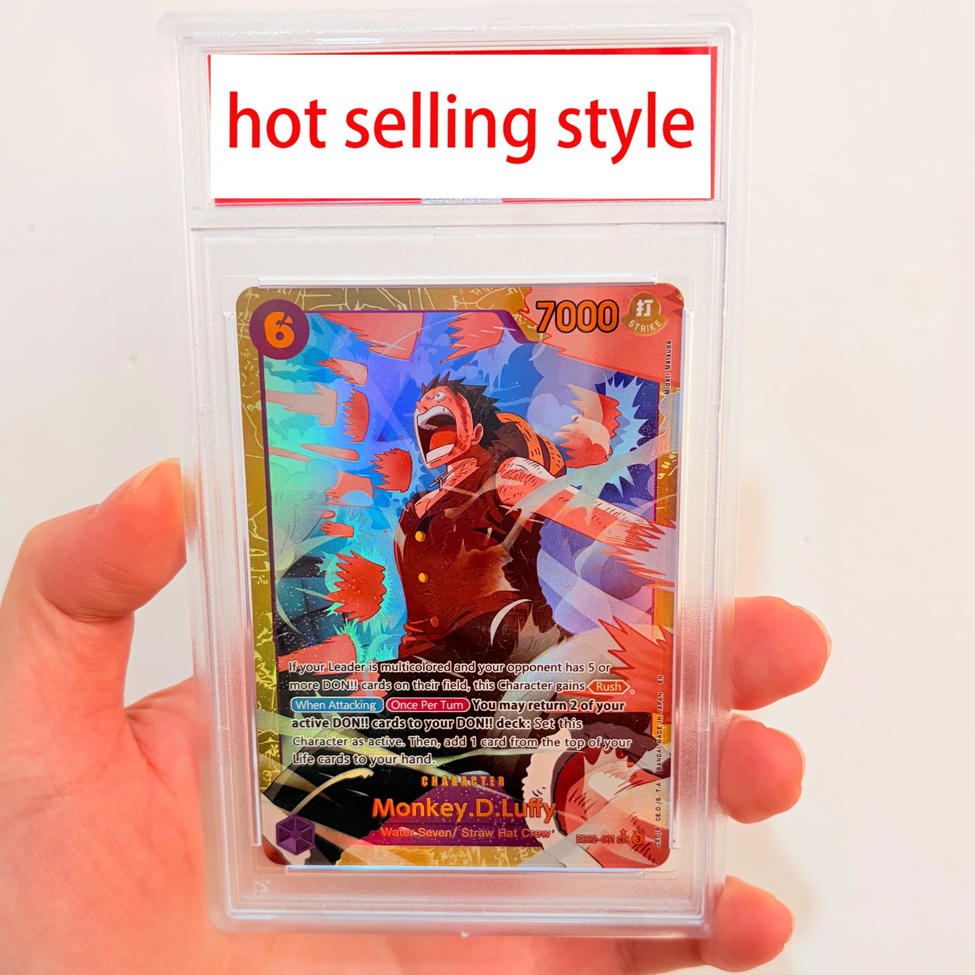 Diy Self Made One Piece Eb02-061Luffy Copy Rating Card Refraction Color Flash Opcg Luffy Collection Card Anime Cards Gift Toys
Diy Self Made One Piece Eb02-061Luffy Copy Rating Card Refraction Color Flash Opcg Luffy Collection Card Anime Cards Gift Toys
