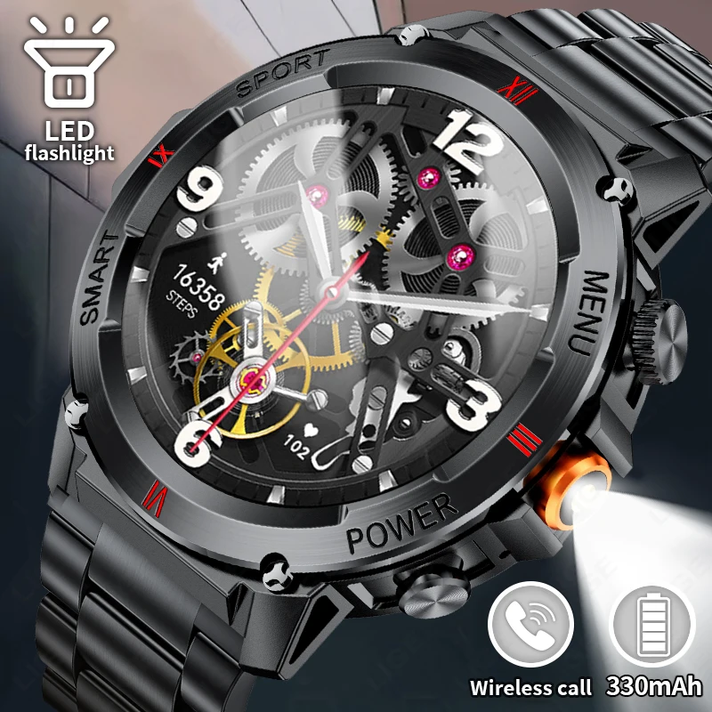 LIGE Flashlight Smartwatch Men Heart Rate Blood Pressure Monitor Man Bracelet Sports Fitness Men Smart Watch IP68 Waterproof
LIGE Flashlight Smartwatch Men Heart Rate Blood Pressure Monitor Man Bracelet Sports Fitness Men Smart Watch IP68 Waterproof