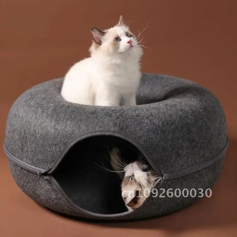 Donut Cat Bed Pet Cat Tunnel Sports Game Toy Cat Bed Cat Dual-use Toy Equipment Cat Indoor Training Kitten House Toy Interactive
Donut Cat Bed Pet Cat Tunnel Sports Game Toy Cat Bed Cat Dual-use Toy Equipment Cat Indoor Training Kitten House Toy Interactive