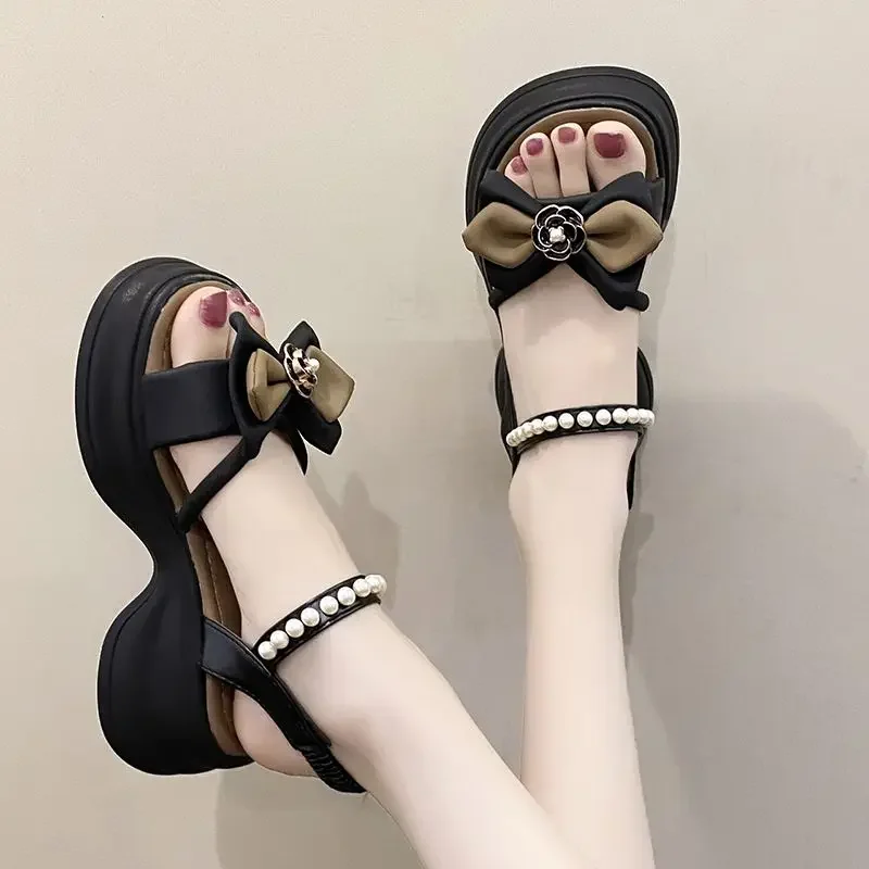 Platform Bow Women's Sandals Original The Best Footwear Summer 2025 Comfortable Sandal New Breathable Fashion Daily Ladies Shoes
Platform Bow Women's Sandals Original The Best Footwear Summer 2025 Comfortable Sandal New Breathable Fashion Daily Ladies Shoes