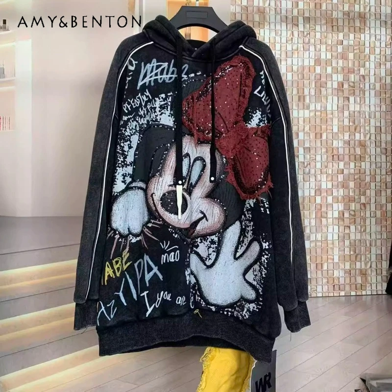 Popular Brand Autumn Winter Fleece Embroidered Bow Cartoon Sweatshirt Coat Youthful Loose Fashion Hoodie Top Long-sleeves Jacket
Popular Brand Autumn Winter Fleece Embroidered Bow Cartoon Sweatshirt Coat Youthful Loose Fashion Hoodie Top Long-sleeves Jacket