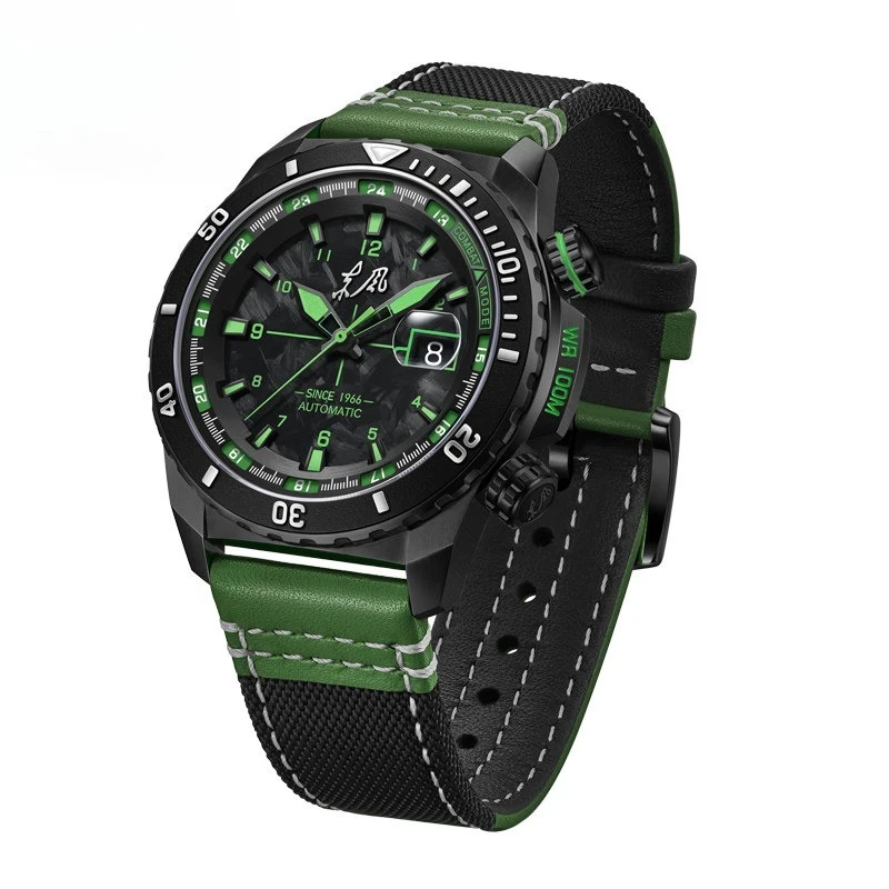 Dongfeng Watch Men's Automatic Mechanical Sports Carbon Fiber Dial Leather Canvas Double Strap 210H
Dongfeng Watch Men's Automatic Mechanical Sports Carbon Fiber Dial Leather Canvas Double Strap 210H