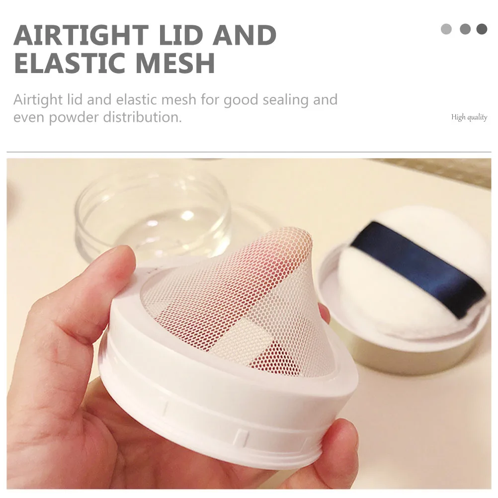 Plastic ABS Flocking Powder Box Compact Portable Empty Beauty Tool Puff Design Airtight Lid Elastic Mesh DIY Makeup Foundation
Plastic ABS Flocking Powder Box Compact Portable Empty Beauty Tool Puff Design Airtight Lid Elastic Mesh DIY Makeup Foundation