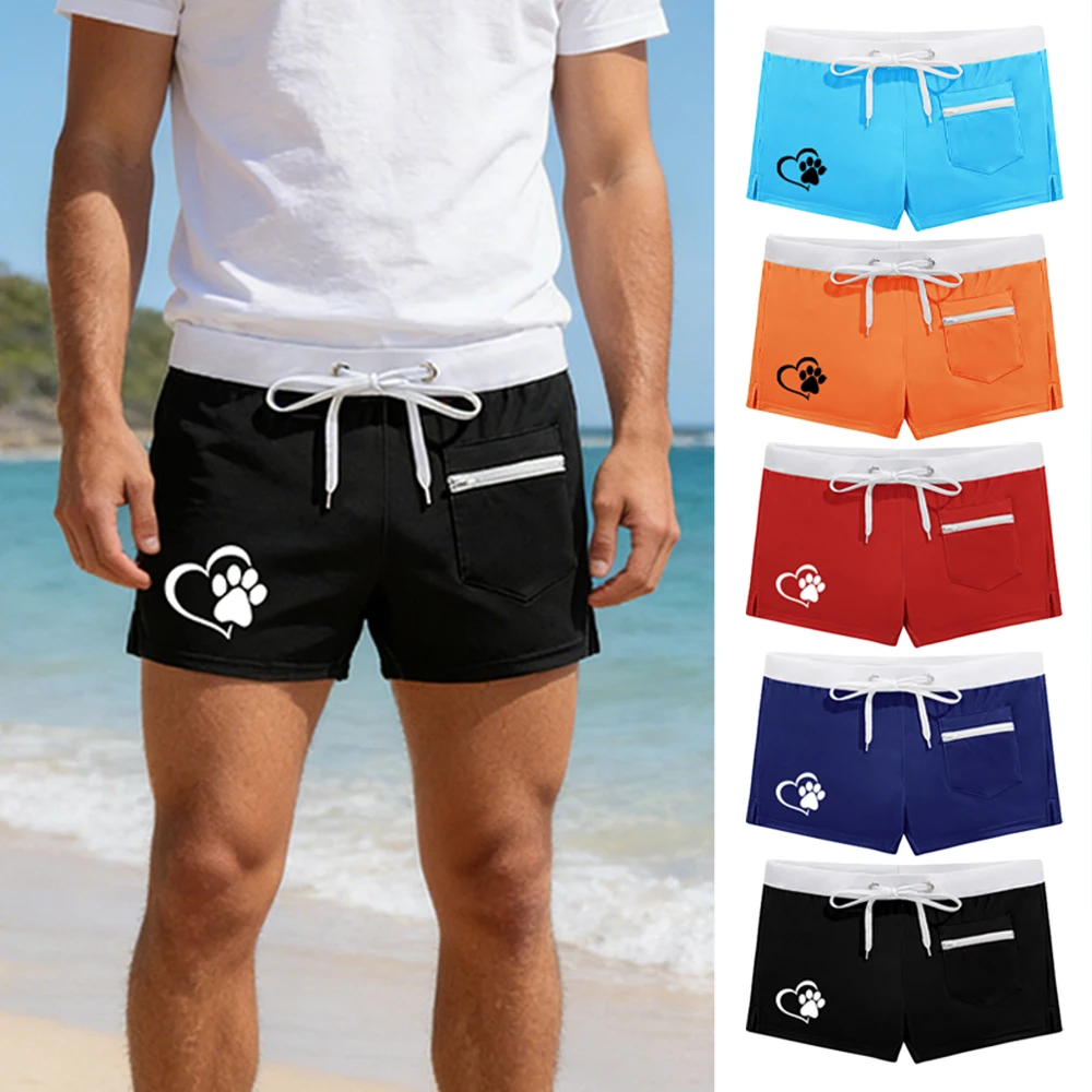 Мужские плавки с низкой посадкой и передним карманом на молнии, быстросохнущие пляжные шорты, спортивные боксеры для плавания и серфинга с принтом в виде лап животных
Мужские плавки с низкой посадкой и передним карманом на молнии, быстросохнущие пляжные шорты, спортивные боксеры для плавания и серфинга с принтом в виде лап животных