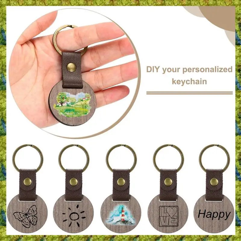 UISN 36Pcs Wood Keychain Blanks Wooden Keychain Blanks Personalized Keychain Tags Small Key Chain Bulk Walnut Laser Engraving
UISN 36Pcs Wood Keychain Blanks Wooden Keychain Blanks Personalized Keychain Tags Small Key Chain Bulk Walnut Laser Engraving
