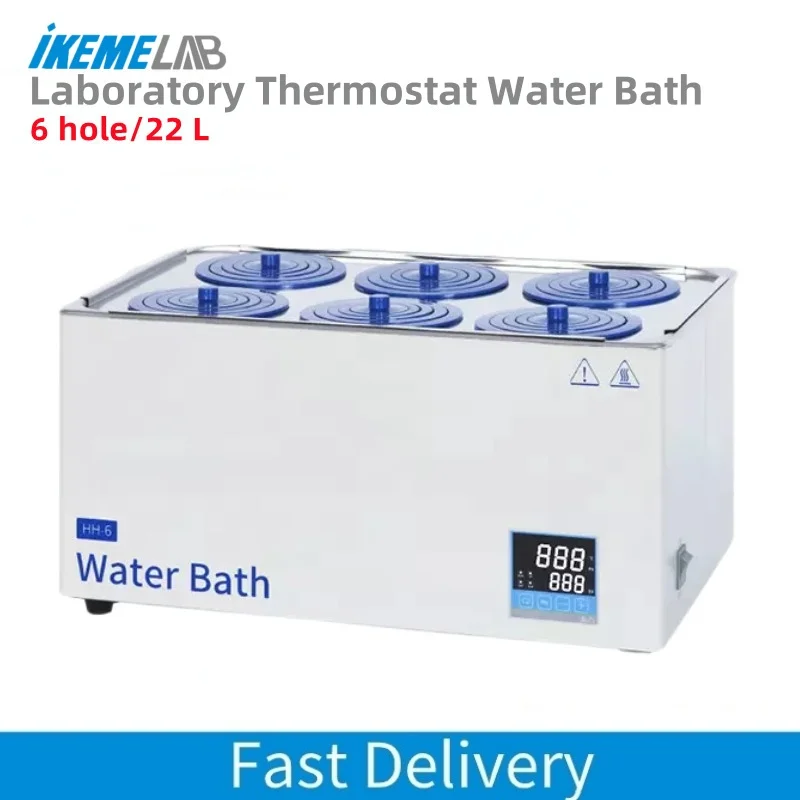 IKEME HH-6 Laboratory Water Bath 22L Constant Temperature 6 Hole Thermostatic Device Tank Lab Heating Thermostatic Devices
IKEME HH-6 Laboratory Water Bath 22L Constant Temperature 6 Hole Thermostatic Device Tank Lab Heating Thermostatic Devices