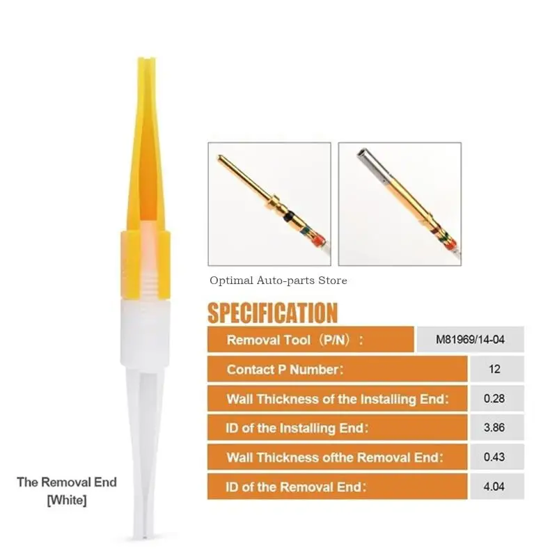 M81969/14-01 Plastic Pin Extractor Installing Removal Tool For Electrical Interconnection System Maintenance
M81969/14-01 Plastic Pin Extractor Installing Removal Tool For Electrical Interconnection System Maintenance