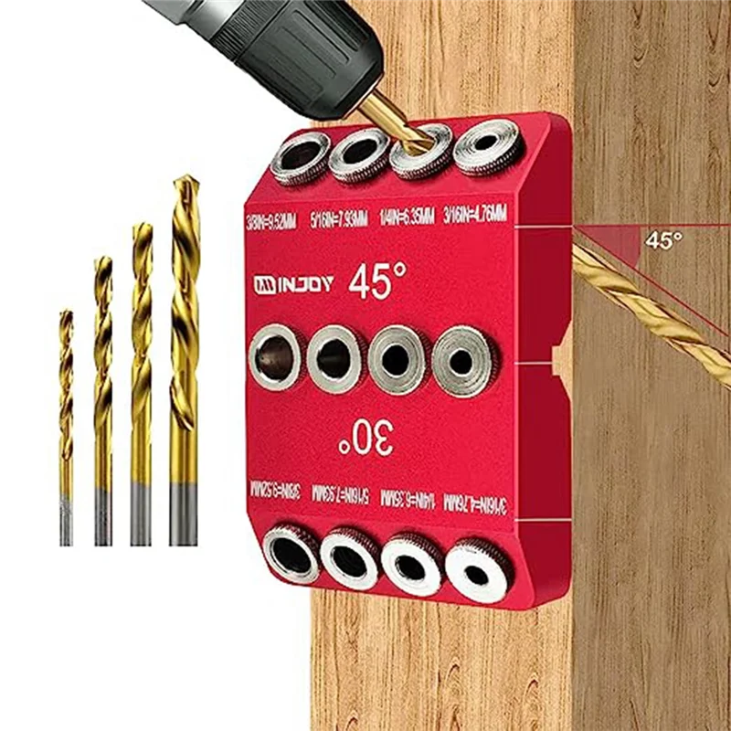 30 45 90 Degree Angle Drill Guide, Drill Guide Jig For Oblique/Straight Holes, 4 Sizes, Drill For Cable Railing-AA26
30 45 90 Degree Angle Drill Guide, Drill Guide Jig For Oblique/Straight Holes, 4 Sizes, Drill For Cable Railing-AA26
