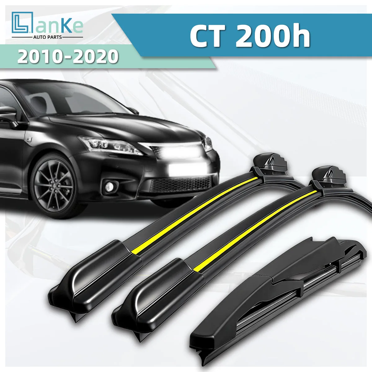 Suitable For Lexus CT 200h(2010-2020)Car Wipers All-Weather High-Definition Stable Durable Front Windshield Bidirectional Wipers
Suitable For Lexus CT 200h(2010-2020)Car Wipers All-Weather High-Definition Stable Durable Front Windshield Bidirectional Wipers