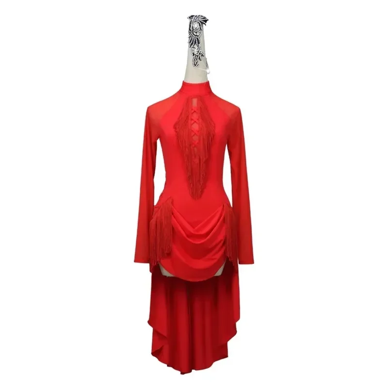 Red Latin Dance Professional Competition Dress Sexy Strapless Short Skirt for Women Ballroom Practice Wear Clothes For Girl 2024
Red Latin Dance Professional Competition Dress Sexy Strapless Short Skirt for Women Ballroom Practice Wear Clothes For Girl 2024