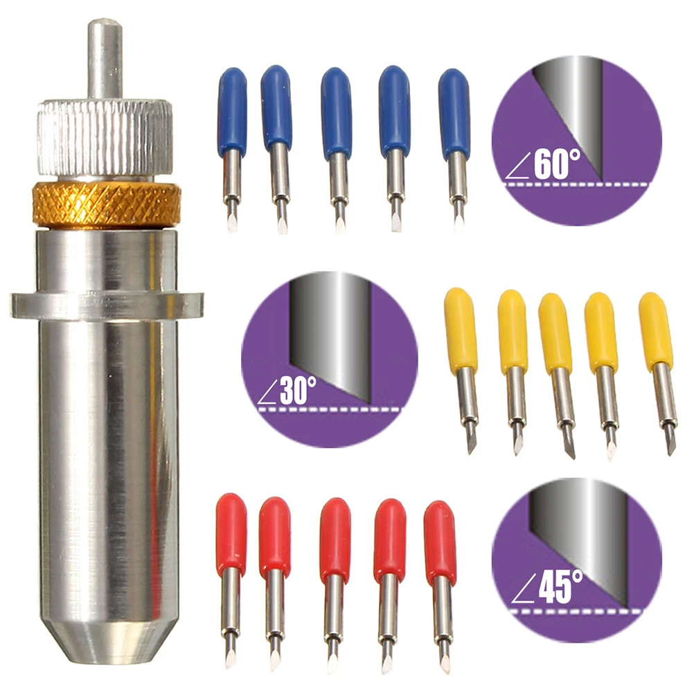 16pcs 30 45 60 Degree Carbide Cutting Plotter Blades Vinyl Cutter Precision Knife For Wood Pvc Mdf Relief Carving Lightweight
16pcs 30 45 60 Degree Carbide Cutting Plotter Blades Vinyl Cutter Precision Knife For Wood Pvc Mdf Relief Carving Lightweight