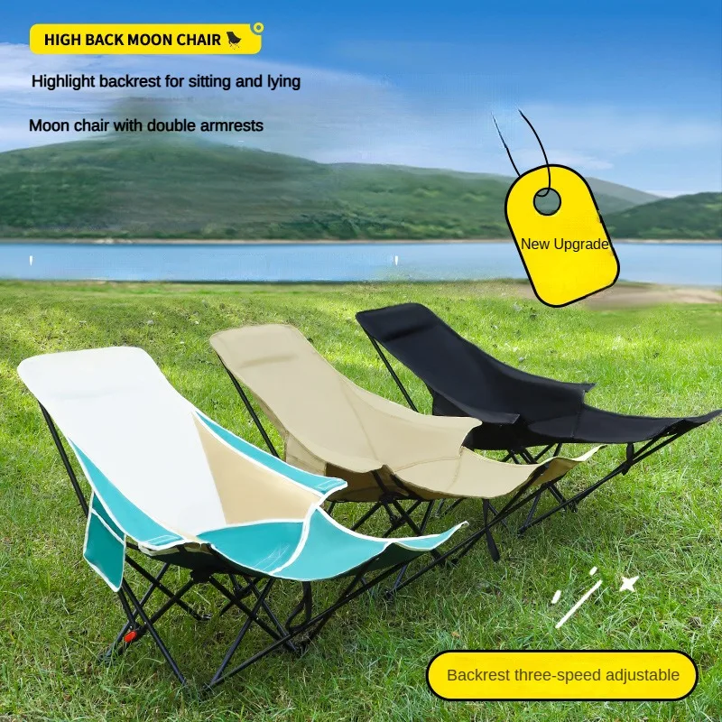 Outdoor Portable Folding High Backrest 600D Oxford Cloth Moon Chairs Nature Hike Camping Picnic Fishing Beach Relaxing Chair
Outdoor Portable Folding High Backrest 600D Oxford Cloth Moon Chairs Nature Hike Camping Picnic Fishing Beach Relaxing Chair