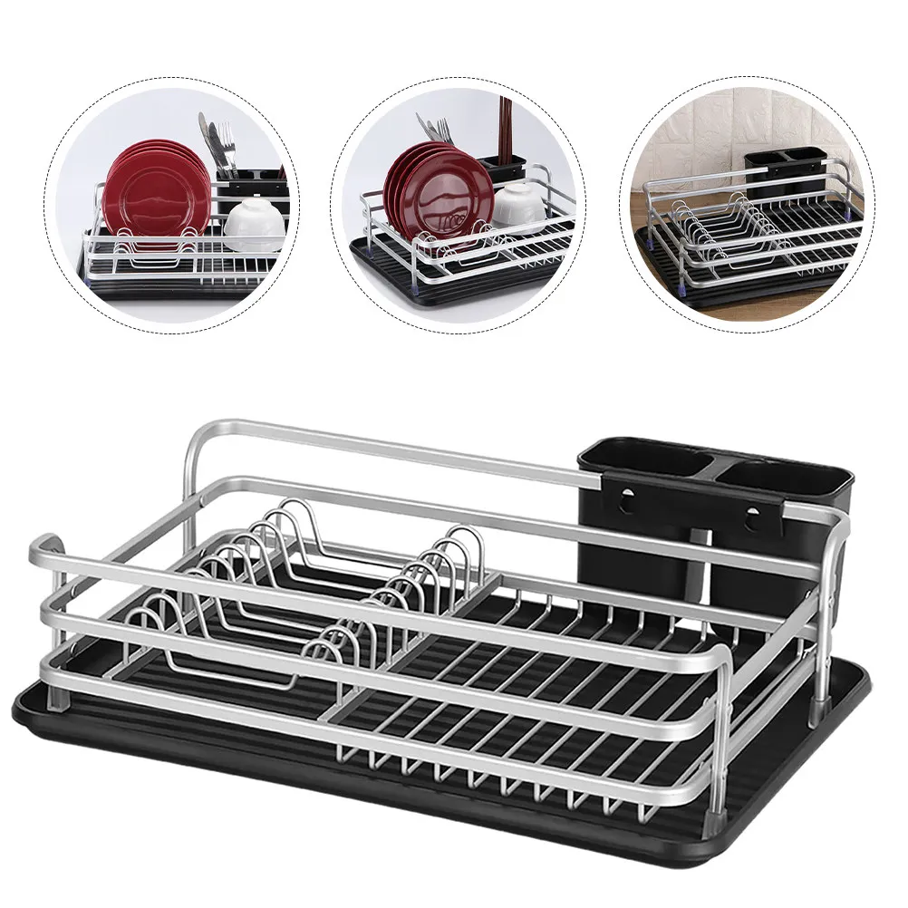 Dish Drainer Rack Premium Kitchen Dish Drying Rack Removable Cutlery Holder Drainage Plate Over Sink Counter Storage Organizer
Dish Drainer Rack Premium Kitchen Dish Drying Rack Removable Cutlery Holder Drainage Plate Over Sink Counter Storage Organizer