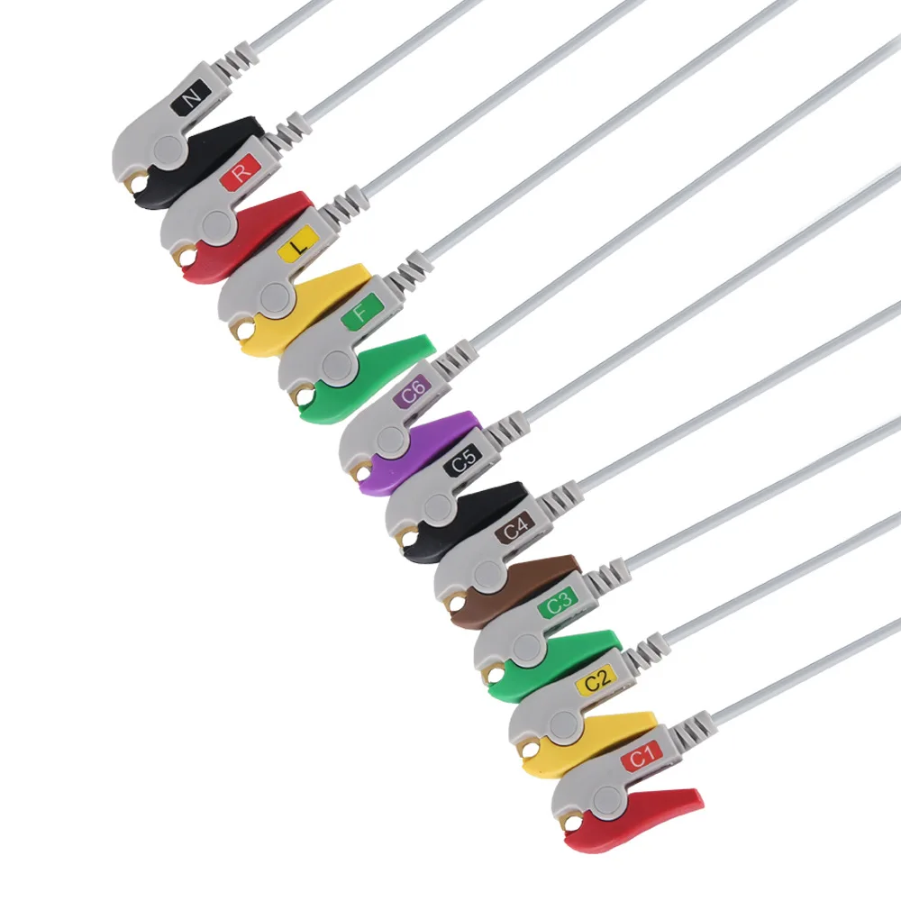 Multi-brand Electrocardiogram Machine Ten-lead Cable European Standard Banana Plug-in Compatible Accessories
Multi-brand Electrocardiogram Machine Ten-lead Cable European Standard Banana Plug-in Compatible Accessories