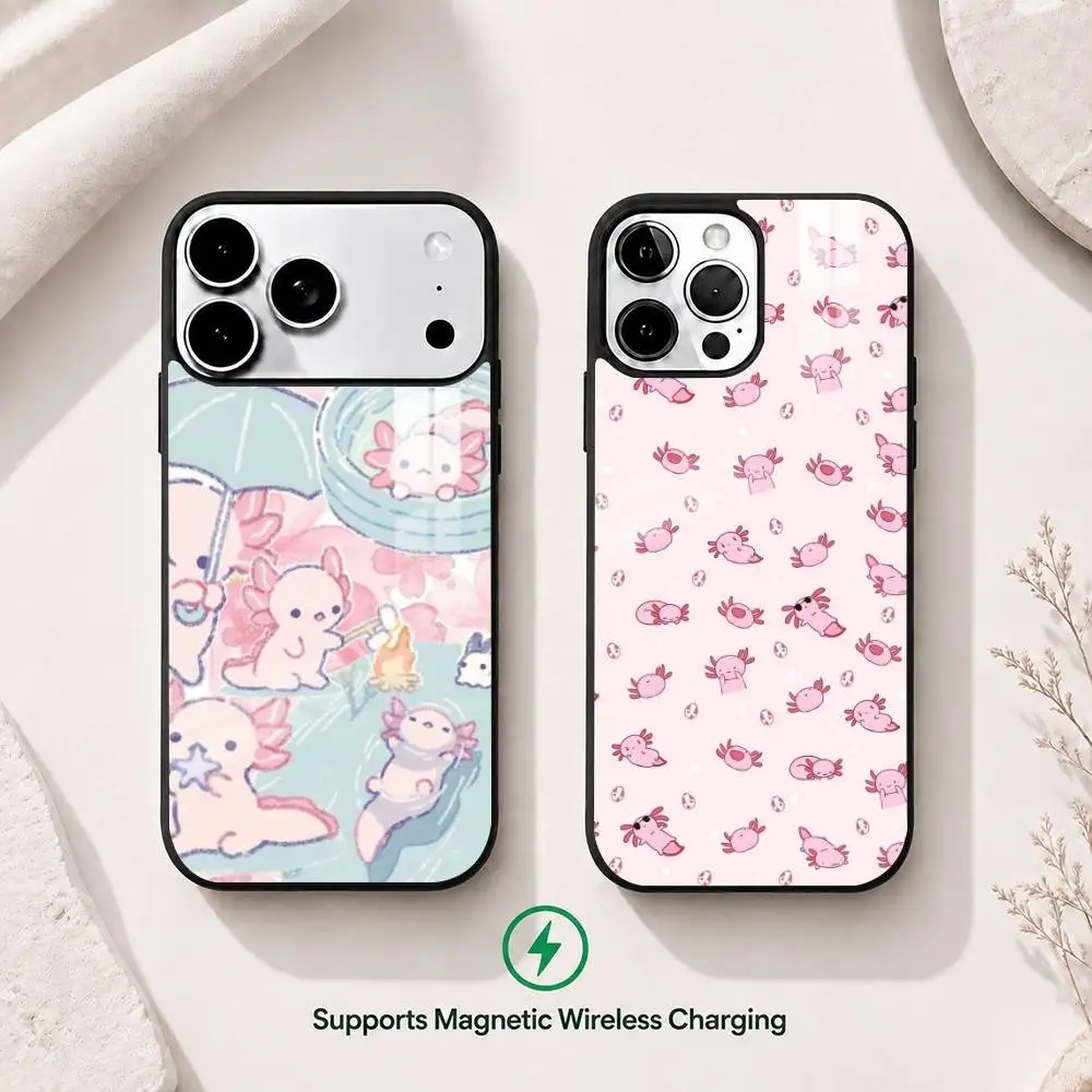 Cute Cartoon Axolotl Kawaii gift Phone Case For iPhone17,16,15,14,13,12,11 Plus,Pro Supports Magnetic Wireless Charging
Cute Cartoon Axolotl Kawaii gift Phone Case For iPhone17,16,15,14,13,12,11 Plus,Pro Supports Magnetic Wireless Charging