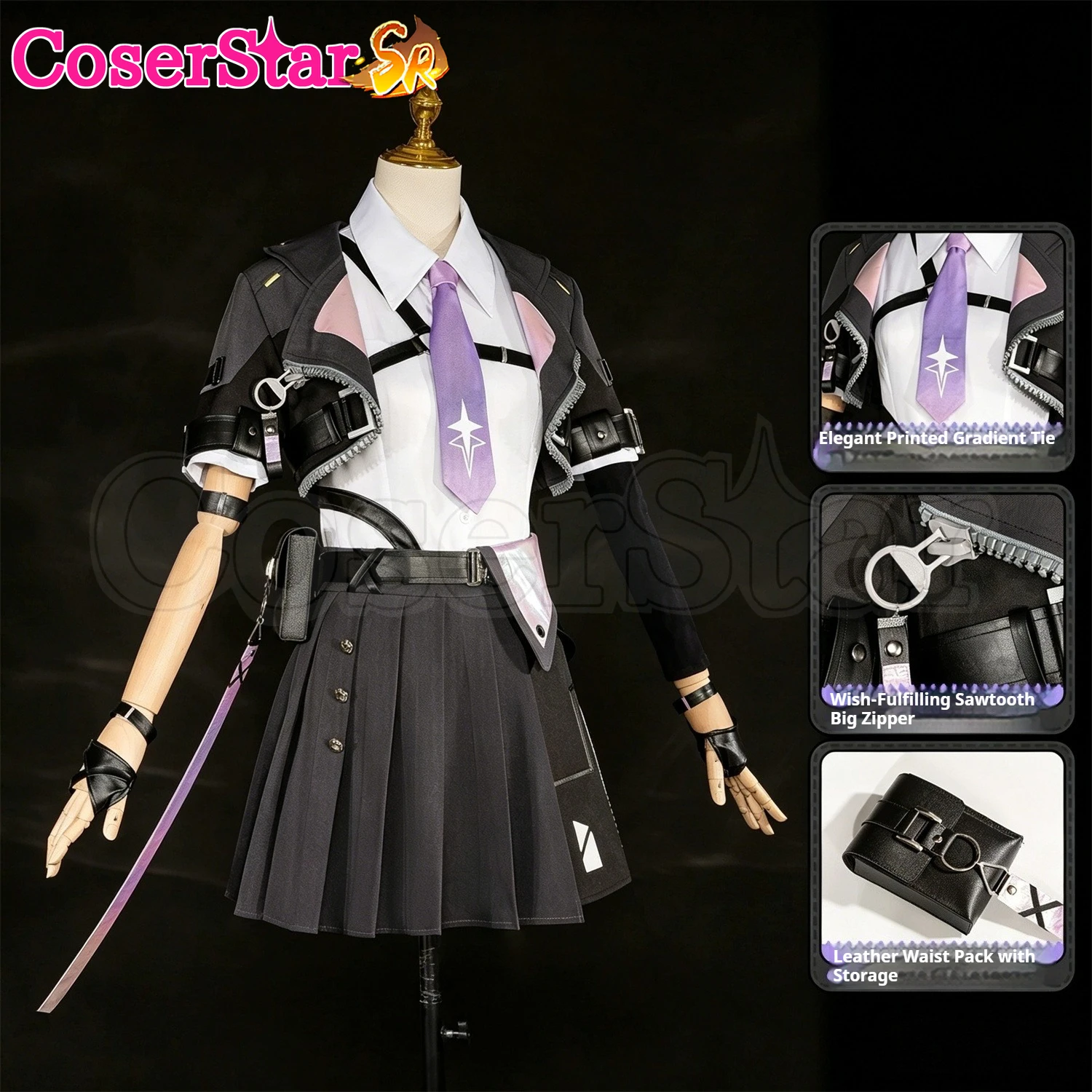CoserStar-SR Neverness to Everness NTE Zero Cosplay Costume Outfit Halloween Carnival Anime Game Role Play Uniform Dress
CoserStar-SR Neverness to Everness NTE Zero Cosplay Costume Outfit Halloween Carnival Anime Game Role Play Uniform Dress