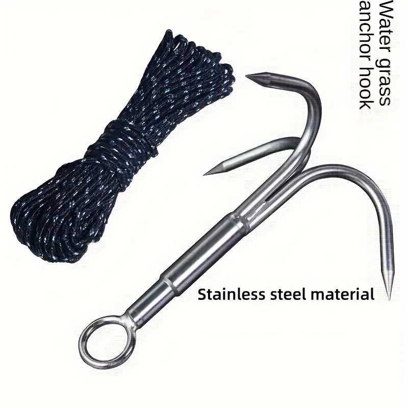 A Stainless Steel Grappling Hook, Multifunctional Flying Tiger Anchor, Used For Salvaging, Cleaning Aquatic Plants, And Fishing
A Stainless Steel Grappling Hook, Multifunctional Flying Tiger Anchor, Used For Salvaging, Cleaning Aquatic Plants, And Fishing