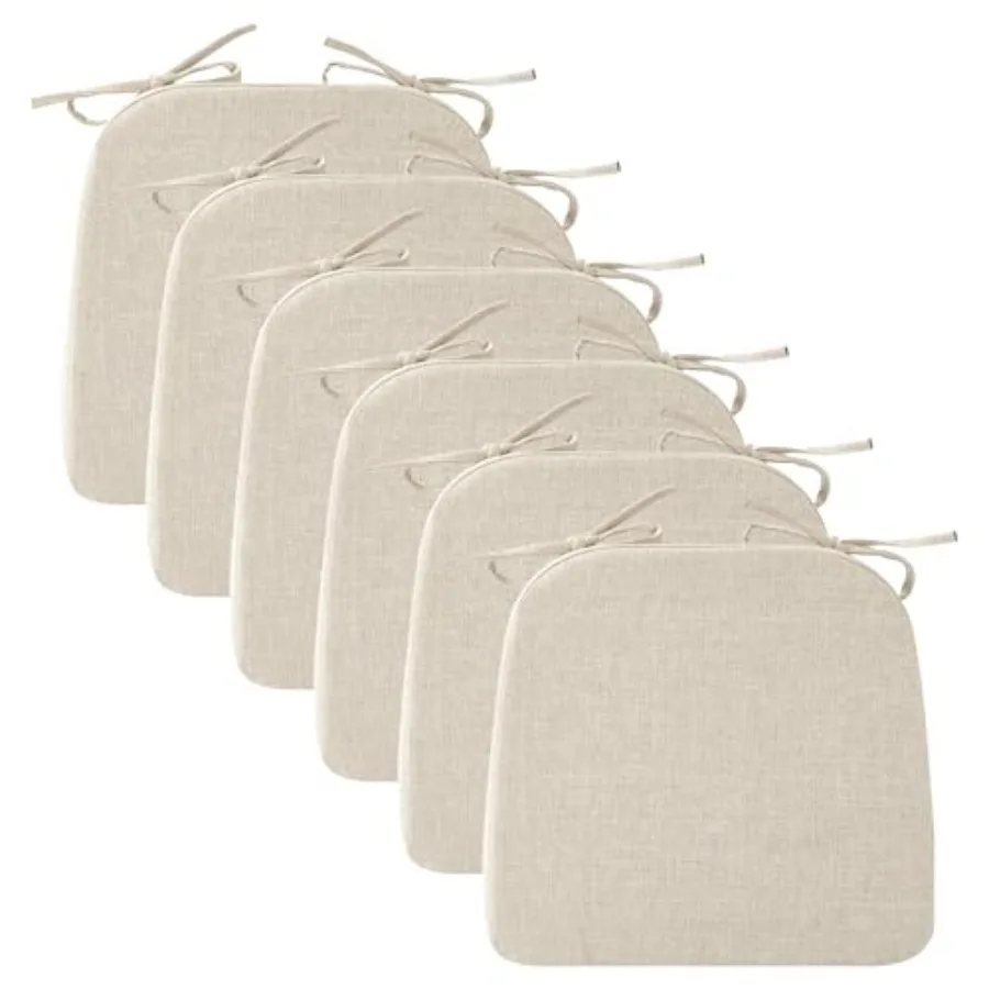 Chair Cushions for Dining Chairs 2" Thick Seat Cushions for Kitchen Chairs D-Shaped Chair Pads with Washable Cover Ties and Non
Chair Cushions for Dining Chairs 2" Thick Seat Cushions for Kitchen Chairs D-Shaped Chair Pads with Washable Cover Ties and Non
