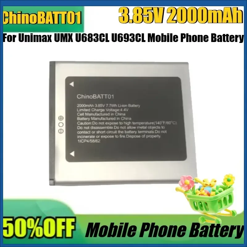 New ChinoBATT01 3.85V 2000mAh high quality Battery For Unimax UMX U683CL U693CL Mobile Phone Battery ChinoBATT01
New ChinoBATT01 3.85V 2000mAh high quality Battery For Unimax UMX U683CL U693CL Mobile Phone Battery ChinoBATT01