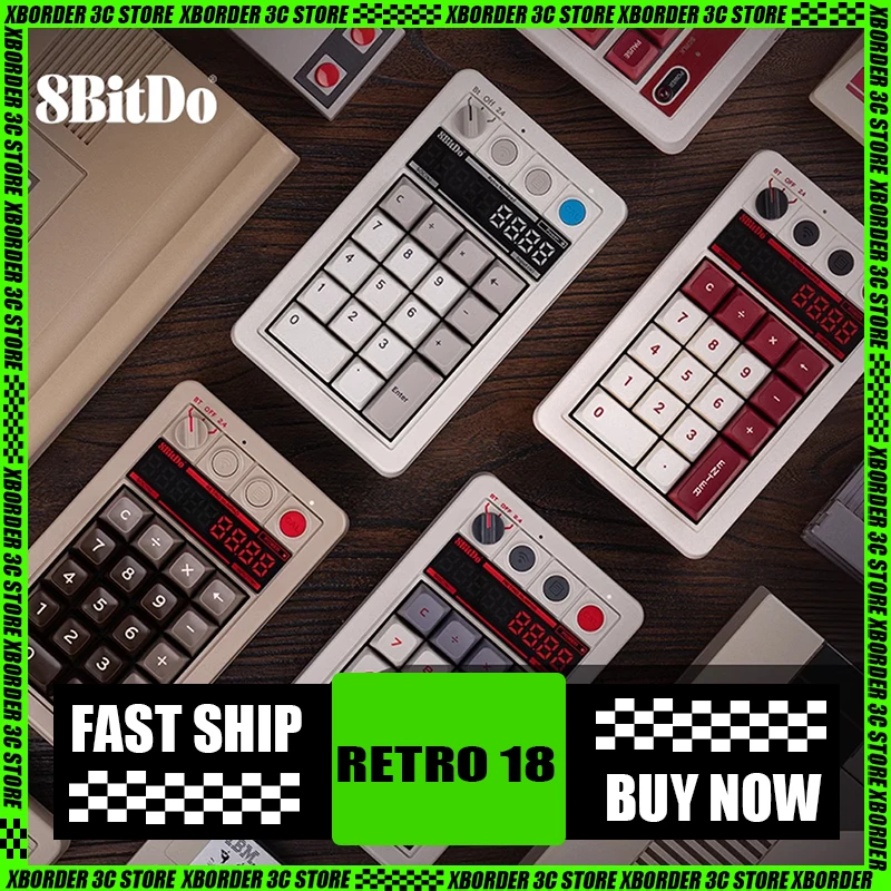 8Bitdo Retro18 Трехрежимная беспроводная цифровая механическая клавиатура ЖК-монохромный экран ВЕРХНЯЯ структура PBT Термосублимация
8Bitdo Retro18 Трехрежимная беспроводная цифровая механическая клавиатура ЖК-монохромный экран ВЕРХНЯЯ структура PBT Термосублимация