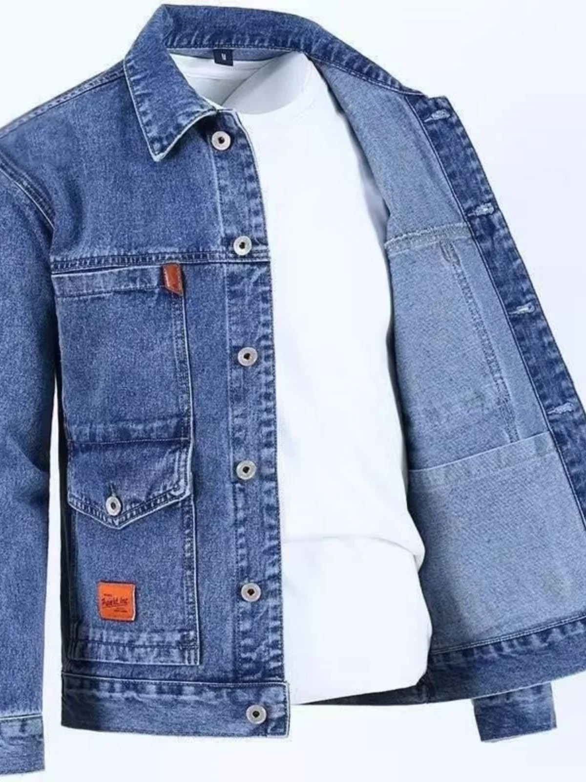Мужская рабочая джинсовая куртка для весны и осени, многокарманная, износостойкая, повседневная, с длинными рукавами, верхняя одежда для молодежи
Мужская рабочая джинсовая куртка для весны и осени, многокарманная, износостойкая, повседневная, с длинными рукавами, верхняя одежда для молодежи