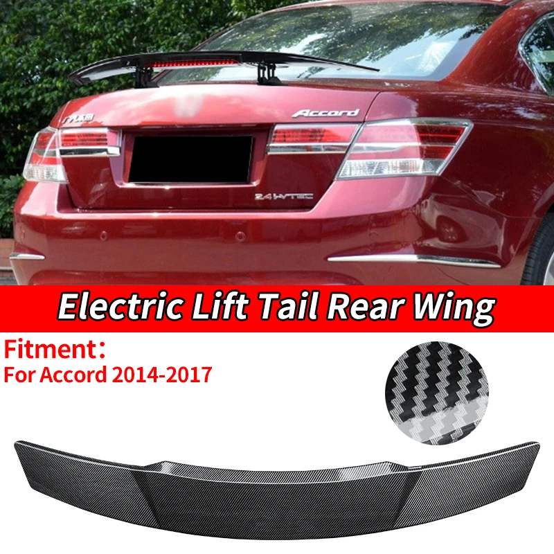 Car Electric Rear Spoiler Wing Trunk Tail Remote Control Modification Accessories Carbon Fiber Look For Honda Accord 2014-2017
Car Electric Rear Spoiler Wing Trunk Tail Remote Control Modification Accessories Carbon Fiber Look For Honda Accord 2014-2017