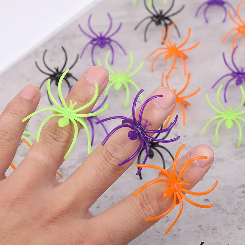 20pcs Mini Spider Rings Halloween Rings for Kids Party Favors Colorful Plastic Spider Ring Kids Costume Accessories Props
20pcs Mini Spider Rings Halloween Rings for Kids Party Favors Colorful Plastic Spider Ring Kids Costume Accessories Props