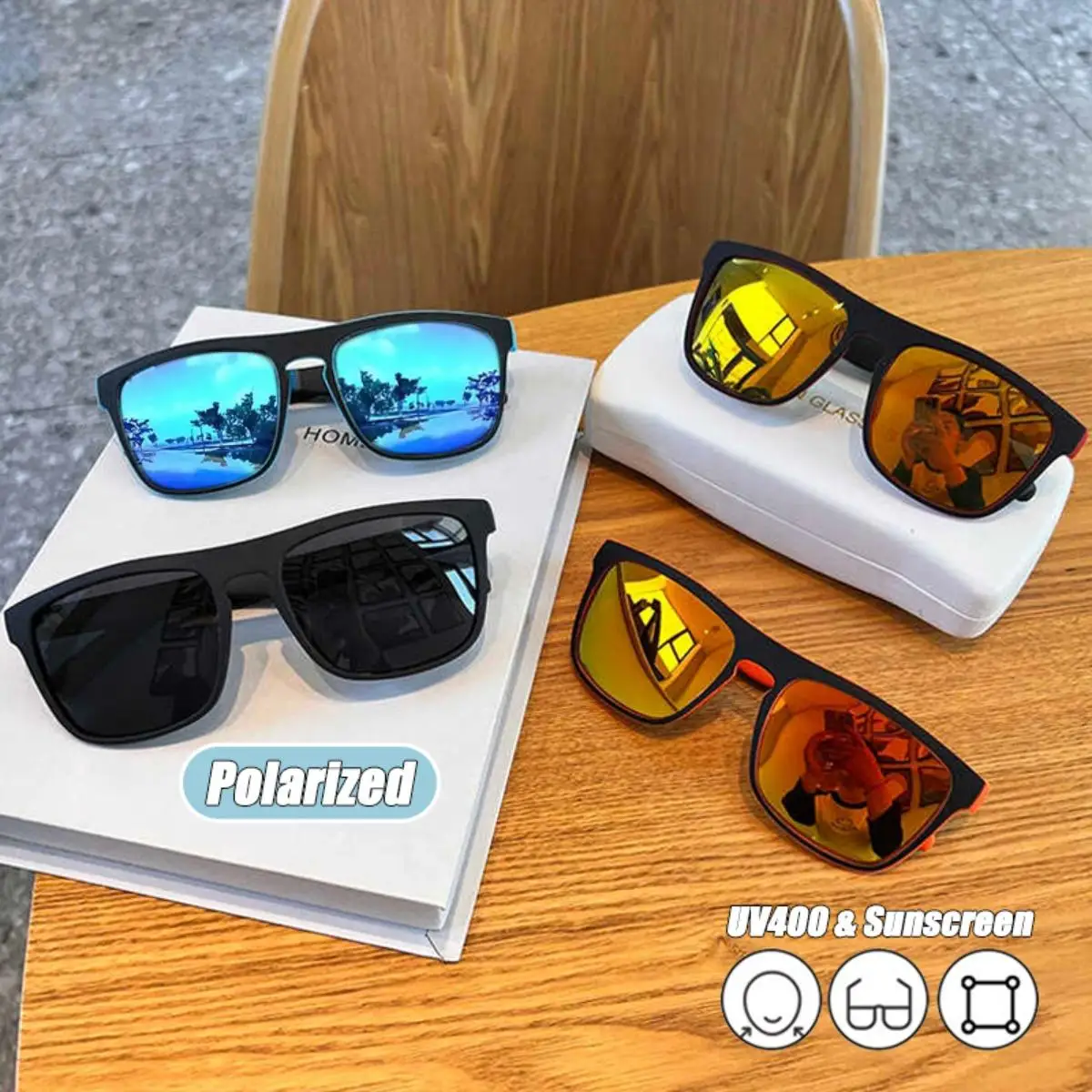 Retro Polarized Sunglasses UV400 Shades Men Women Sunscreen Goggles Outdoor Sport Travel Driving Motorcycle Eyewear
Retro Polarized Sunglasses UV400 Shades Men Women Sunscreen Goggles Outdoor Sport Travel Driving Motorcycle Eyewear