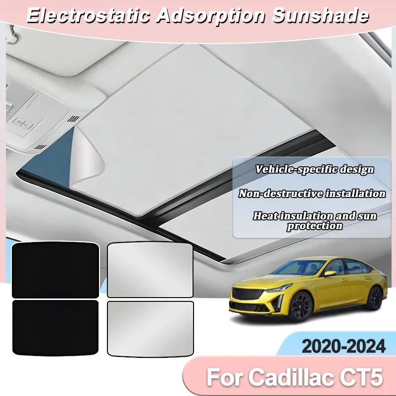 Accessories For Cadillac CT5 2020~2024 2023 Car Roof Sun Shades Shield Electrostatic Adsorption Sunshade Anti UV Sun Protection
Accessories For Cadillac CT5 2020~2024 2023 Car Roof Sun Shades Shield Electrostatic Adsorption Sunshade Anti UV Sun Protection