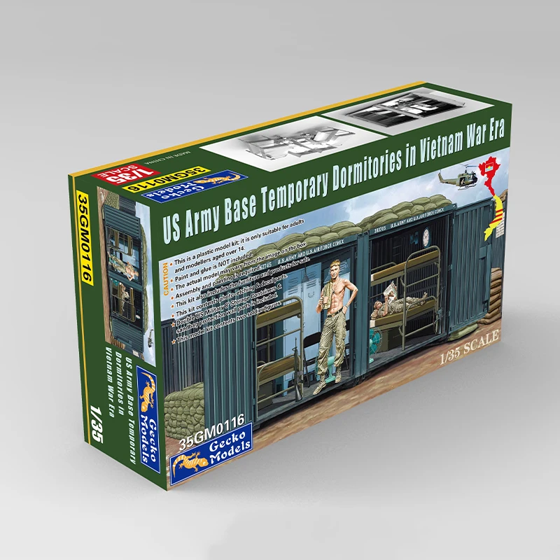 Gecko Model 35GM0116 1/35 Vietnam War US Army Temporary Retreat, Plastic Assembled
Gecko Model 35GM0116 1/35 Vietnam War US Army Temporary Retreat, Plastic Assembled