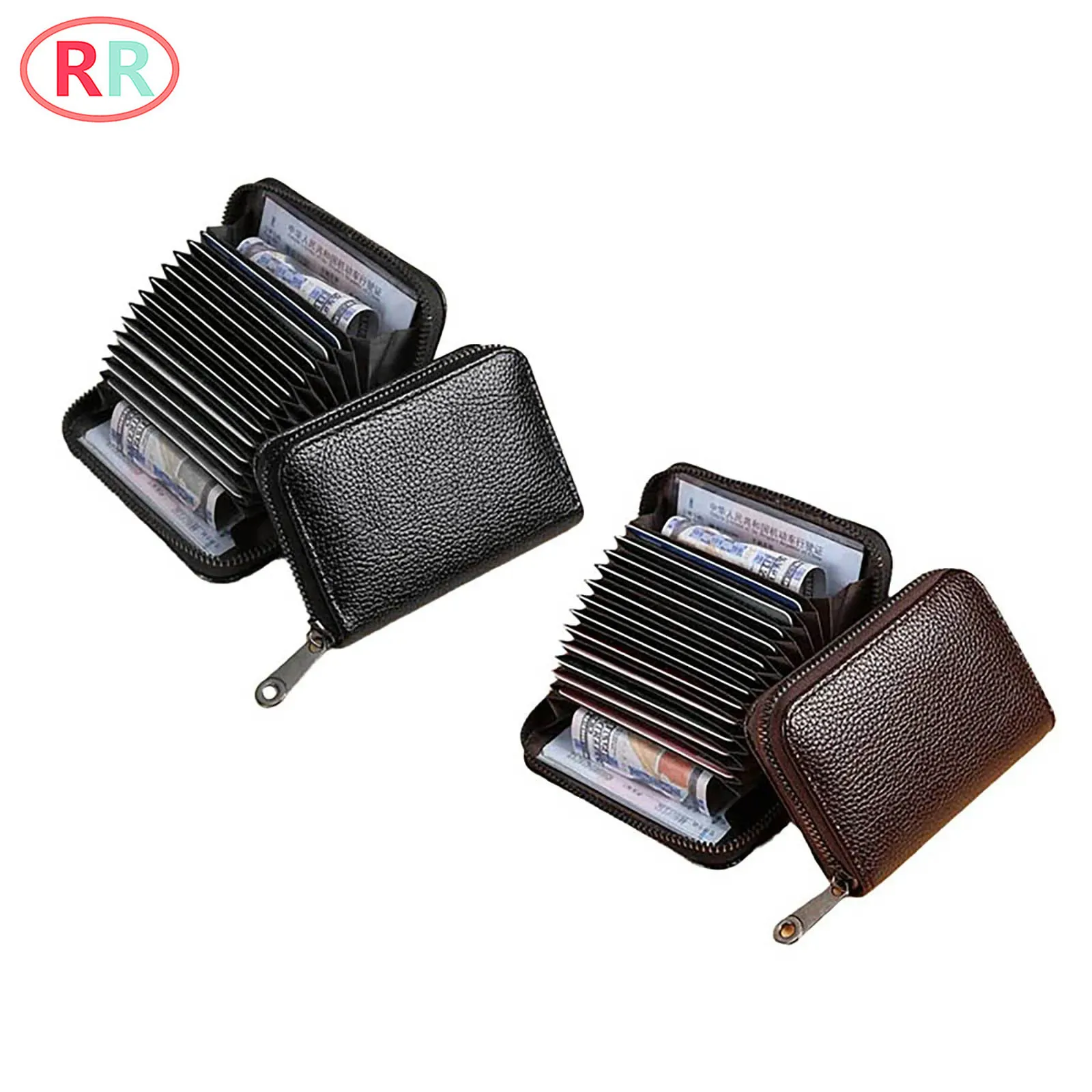 Unisex Design Retro Vintage Card Bag Faux Leather Anti-theft Anti-degaussing Multi-layer Zipper Design Card Bag for Daily Use
Unisex Design Retro Vintage Card Bag Faux Leather Anti-theft Anti-degaussing Multi-layer Zipper Design Card Bag for Daily Use
