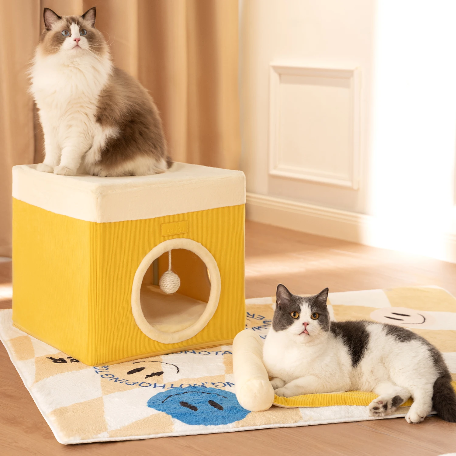 Wakytu Foldable Enclosed Cat Bed. It provides a sense of security and warmth for cats in winter
Wakytu Foldable Enclosed Cat Bed. It provides a sense of security and warmth for cats in winter