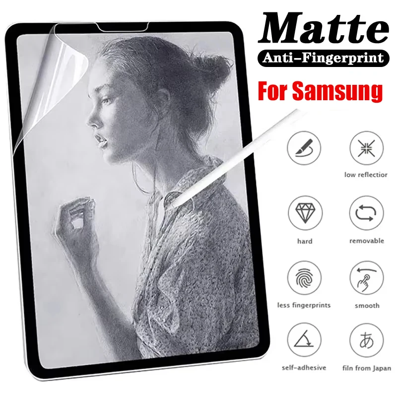 Paper Feel Like Screen Protector For Samsung A7 Lite T225 T200 S6 Lite P610 A8 Lite T45 S7 S9 S10 FE S8 A7 A9 Plus S9 S10 Ultra
Paper Feel Like Screen Protector For Samsung A7 Lite T225 T200 S6 Lite P610 A8 Lite T45 S7 S9 S10 FE S8 A7 A9 Plus S9 S10 Ultra