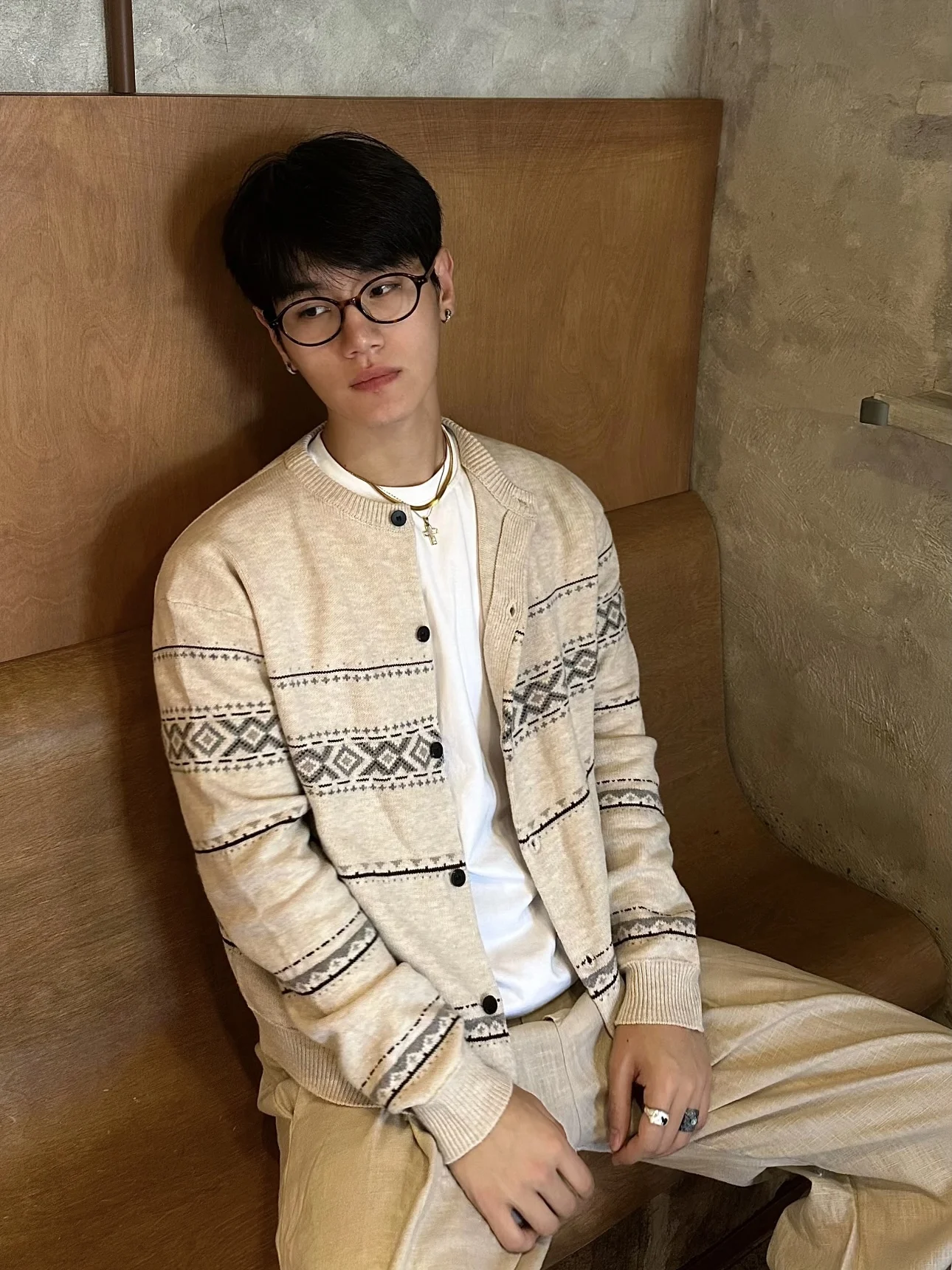 Повседневный мужской вязаный кардиган с рисунком Fair Isle Lazy Aosphere Sle, осень-зима, универсальный длинный све, круглый, Ne Sweate...
Повседневный мужской вязаный кардиган с рисунком Fair Isle Lazy Aosphere Sle, осень-зима, универсальный длинный све, круглый, Ne Sweate...