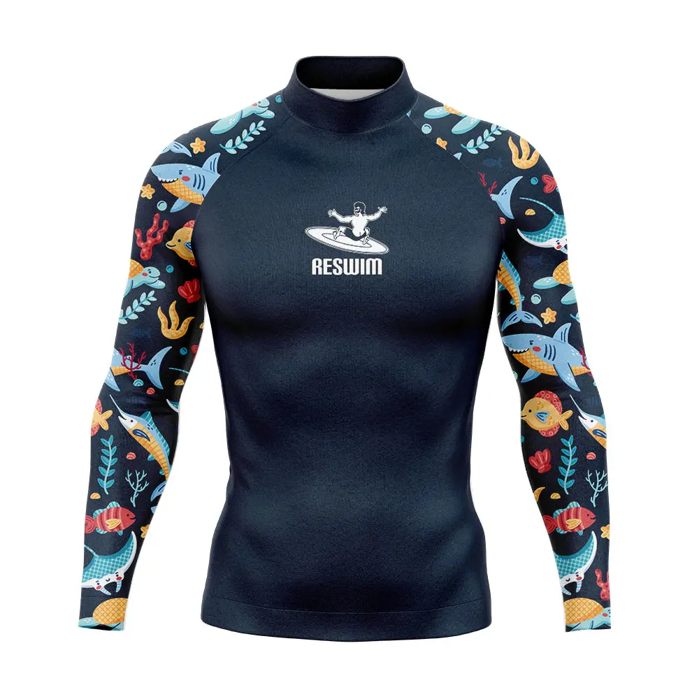 New Men's Rash Guards Beach UV Protection Swimwear Long Sleeve Surfing Diving Swimsuit Swimming T-shirt Surf GYM Shirt Rashguard
New Men's Rash Guards Beach UV Protection Swimwear Long Sleeve Surfing Diving Swimsuit Swimming T-shirt Surf GYM Shirt Rashguard