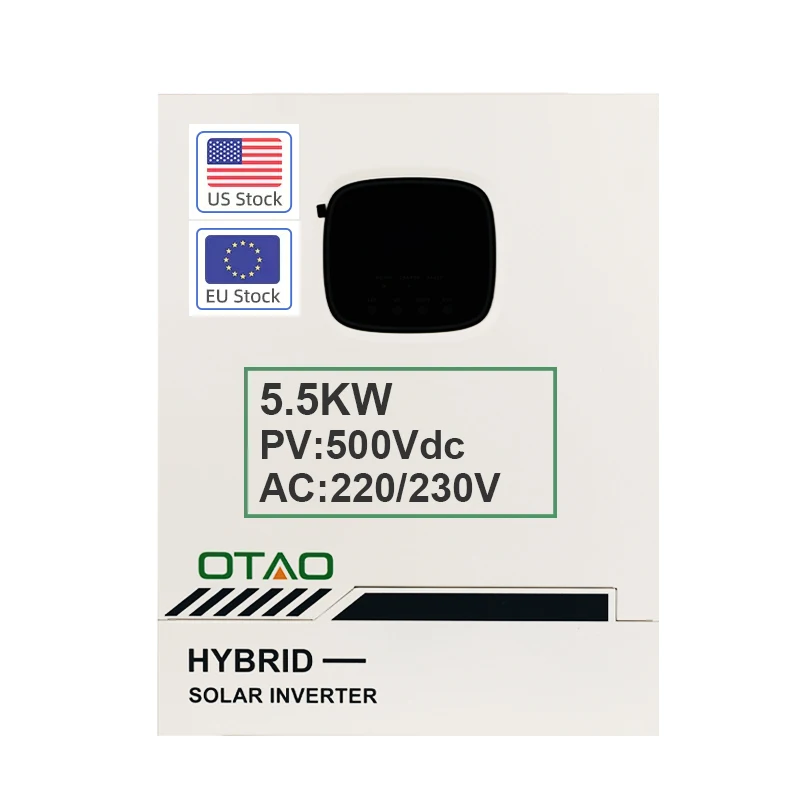 EU US Stock Hybrid Solar Inverter Onduleur Hybride 5.5kw 48V Invertor Hibrid Grid Support Parallel Inversores Solares Hibrido
EU US Stock Hybrid Solar Inverter Onduleur Hybride 5.5kw 48V Invertor Hibrid Grid Support Parallel Inversores Solares Hibrido