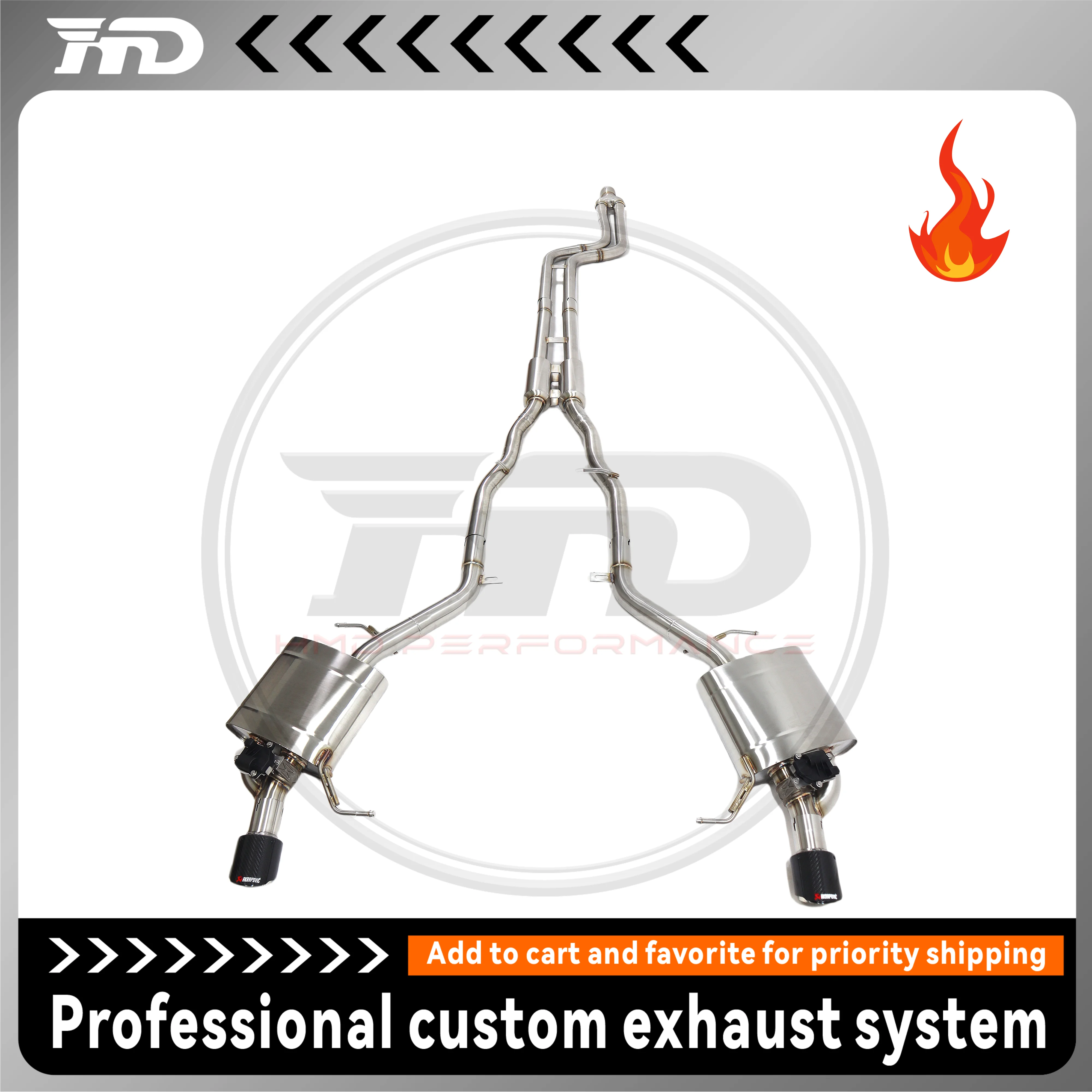 HMD Exhaust System Performance Catback for BMW 535i F10 N55 Engine 3.0T 2010-2016 Muffler With Valve
HMD Exhaust System Performance Catback for BMW 535i F10 N55 Engine 3.0T 2010-2016 Muffler With Valve