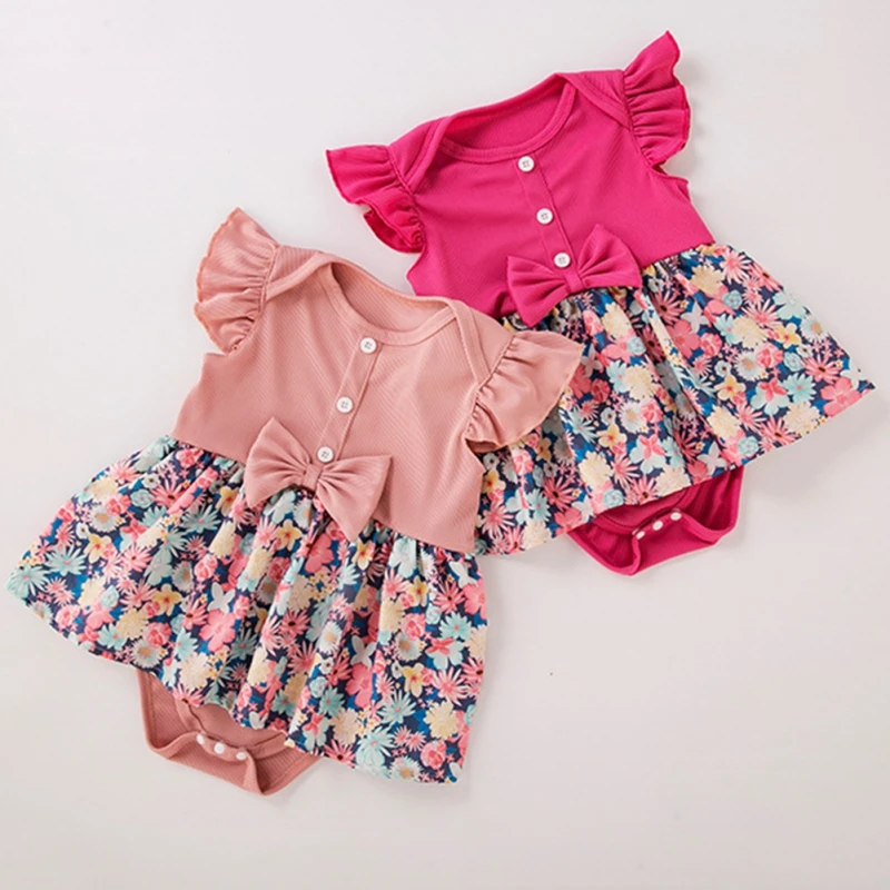 D2L Floral Print Baby Dress Girls Romper Dress Summer Newborn Vestidos Clothing Bowknots Toddler Bodysuit Princess Clothes 0-2Y
D2L Floral Print Baby Dress Girls Romper Dress Summer Newborn Vestidos Clothing Bowknots Toddler Bodysuit Princess Clothes 0-2Y