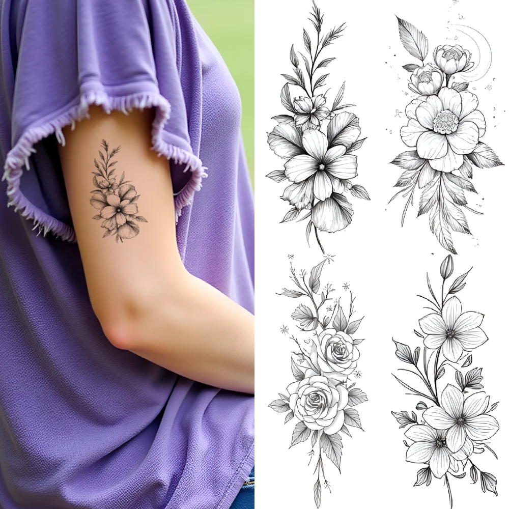 9pcs Temporary Tattoo Nature-inspired Sketches Temporary Tattoo Stickers Butterfly Accent Decorative Blossoms For Ladies
9pcs Temporary Tattoo Nature-inspired Sketches Temporary Tattoo Stickers Butterfly Accent Decorative Blossoms For Ladies
