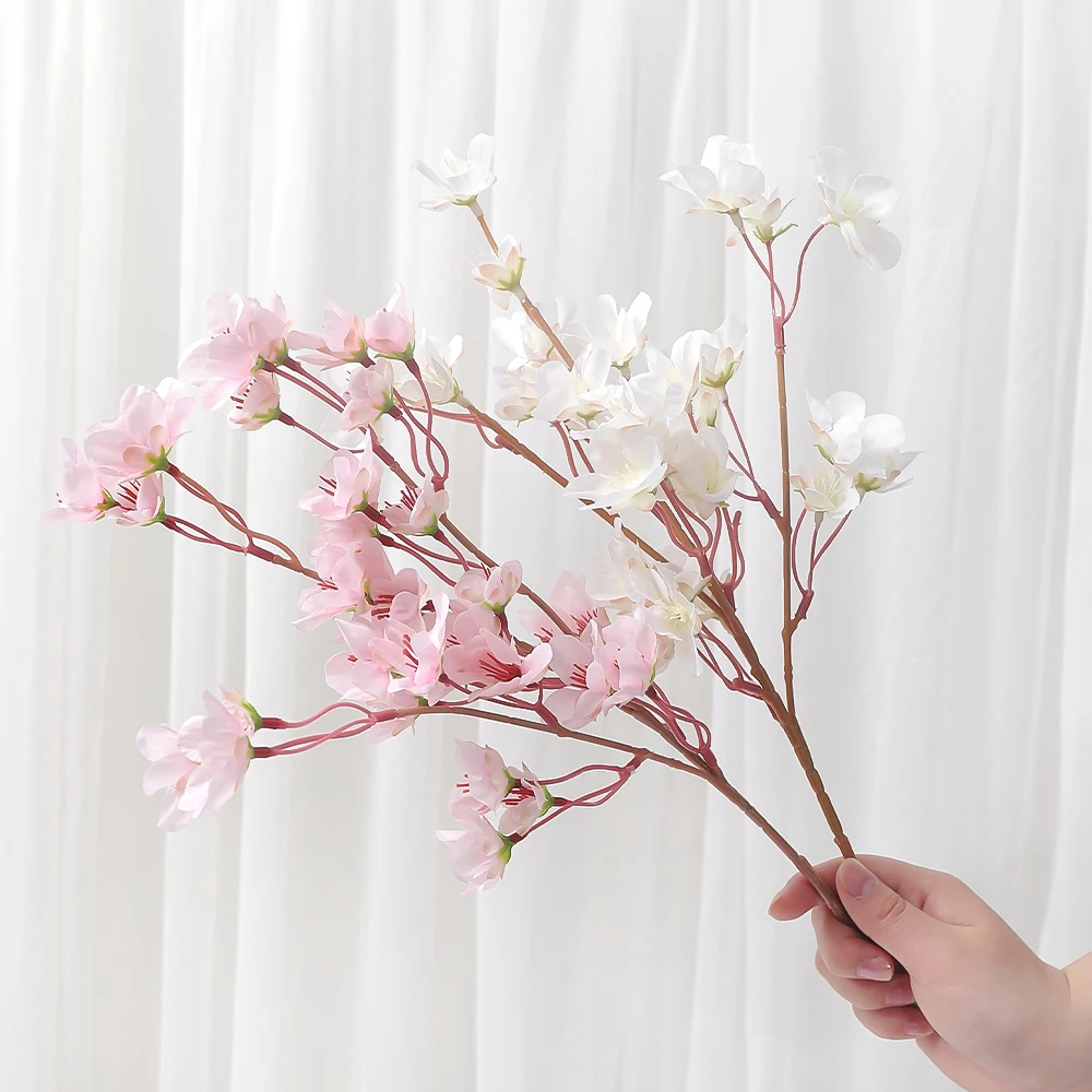 1Pcs Artificial Peach Blossom Flowers 39CM Fake Flowers Bouquet for Home Room Decor Garden Wedding Decoration DIY Vase Ornament
1Pcs Artificial Peach Blossom Flowers 39CM Fake Flowers Bouquet for Home Room Decor Garden Wedding Decoration DIY Vase Ornament