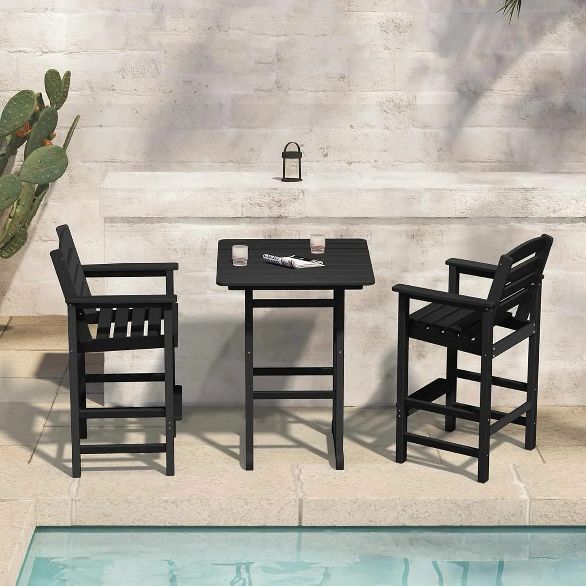 !@Dwoo Modern Patio 3 Piece Outdoor Dining Table Set Garden Courtyard UV Resistant HDPE Bar Table Set
!@Dwoo Modern Patio 3 Piece Outdoor Dining Table Set Garden Courtyard UV Resistant HDPE Bar Table Set
