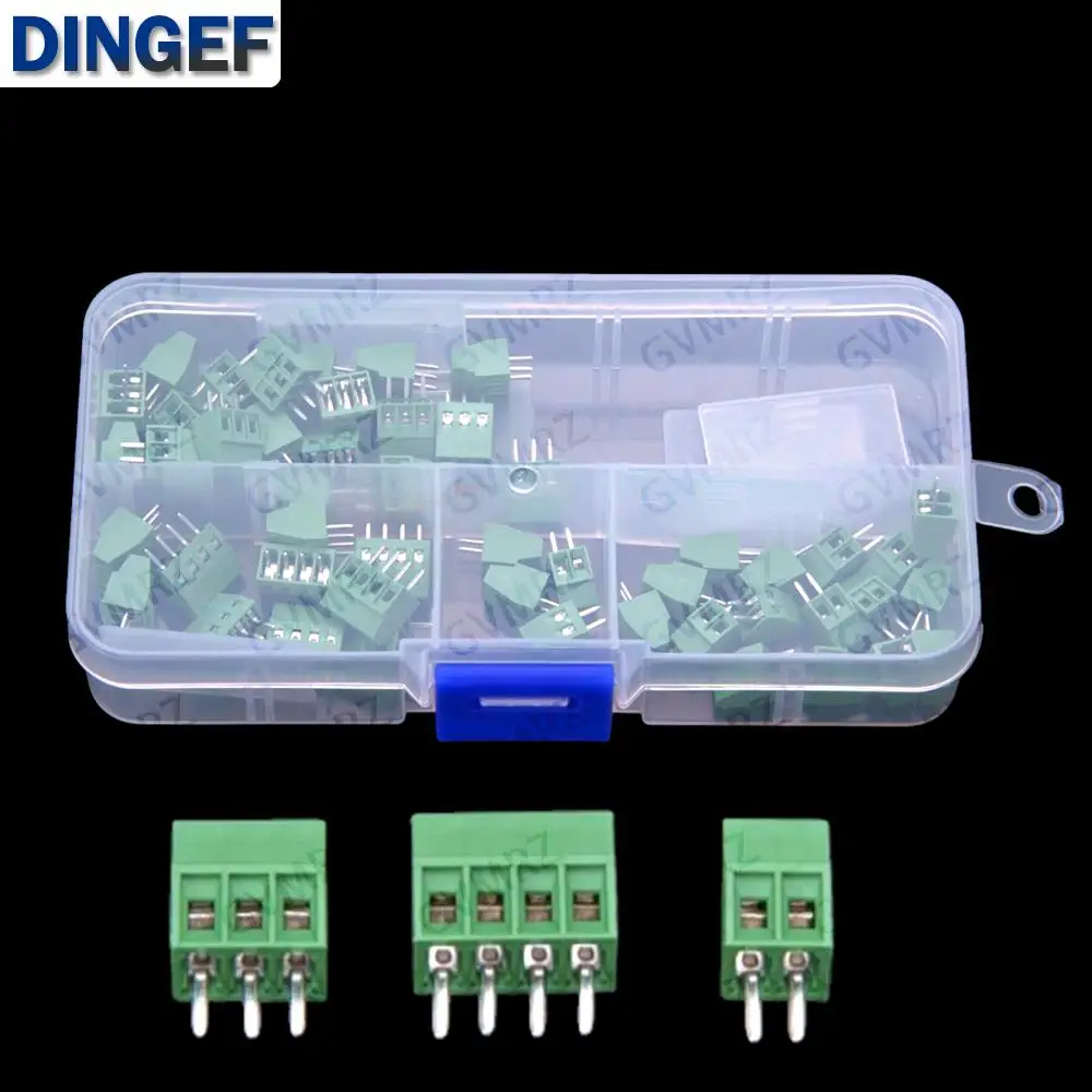 50PCS 2P 3P 4P DG308 KF128 terminal blocks 2.54mm pitch PCB screw type kit 4PIN 2PIN 3PIN
50PCS 2P 3P 4P DG308 KF128 terminal blocks 2.54mm pitch PCB screw type kit 4PIN 2PIN 3PIN