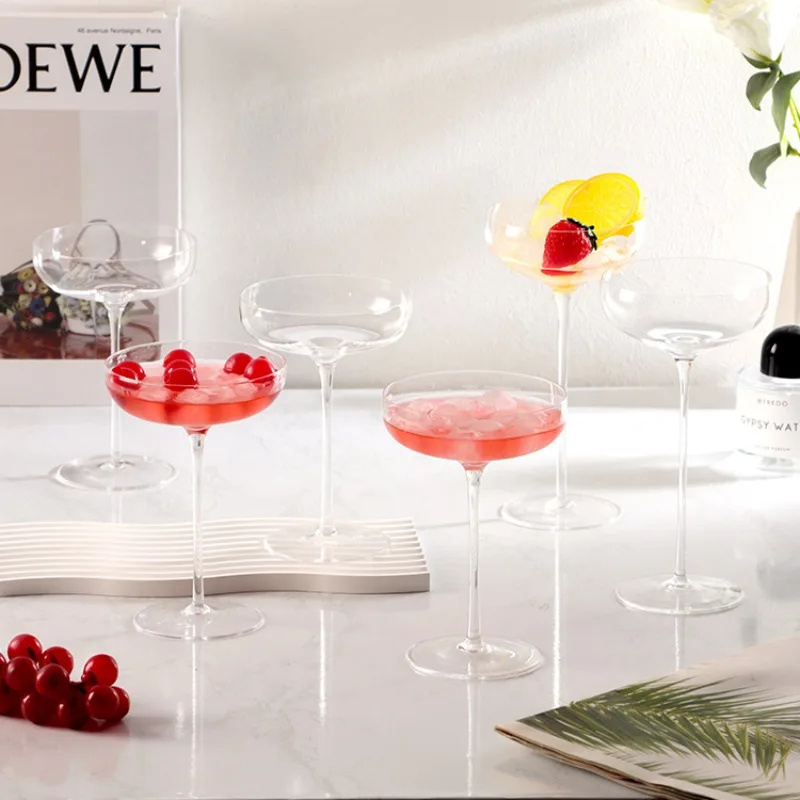 Ultra-thin Crystal Glass Wine Glass Whisky Drinking Cocktail Shallow Martini Goblet Household for Bar Party Barware Drinkware
Ultra-thin Crystal Glass Wine Glass Whisky Drinking Cocktail Shallow Martini Goblet Household for Bar Party Barware Drinkware